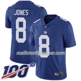 Maillot New York Giants Daniel Jones 8 Nike Bleu 100th - Homme